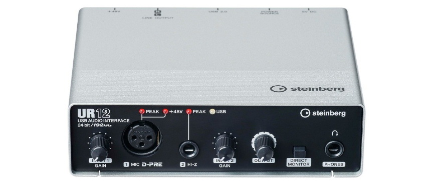 兼容iPad/Mac/PC，实现高品质录音的Steinberg USB音频接口UR12发布