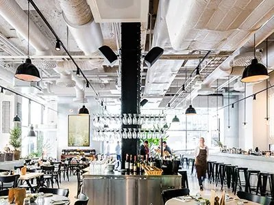 千赢国际助力斯德哥尔摩的法国工业风餐厅Usine